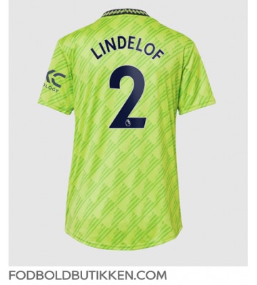 Manchester United Victor Lindelof #2 Tredjetrøje Dame 2022-23 Kortærmet